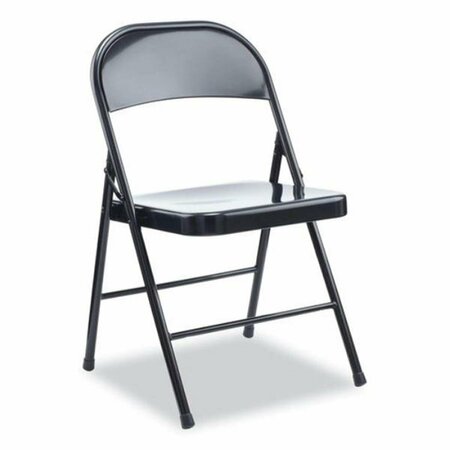 FINE-LINE Armless Steel Folding Chair, Black FI3760188